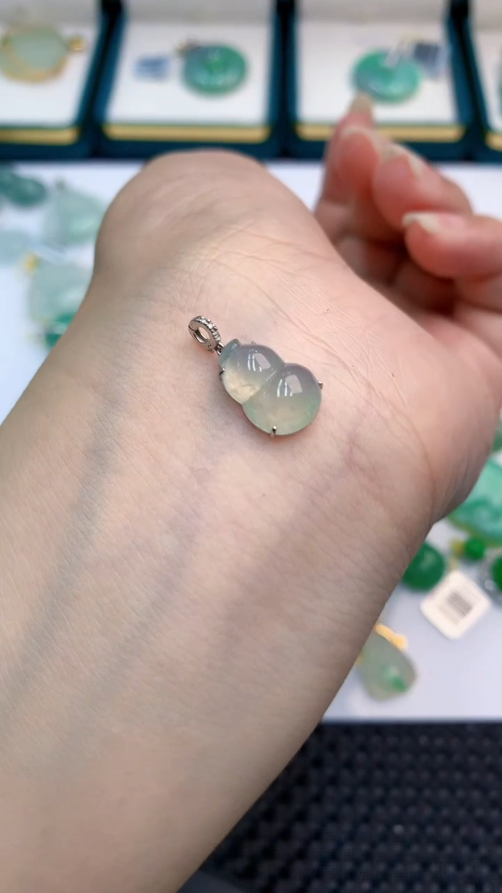 【闪购商品】翡翠颈饰18K金镶嵌            8