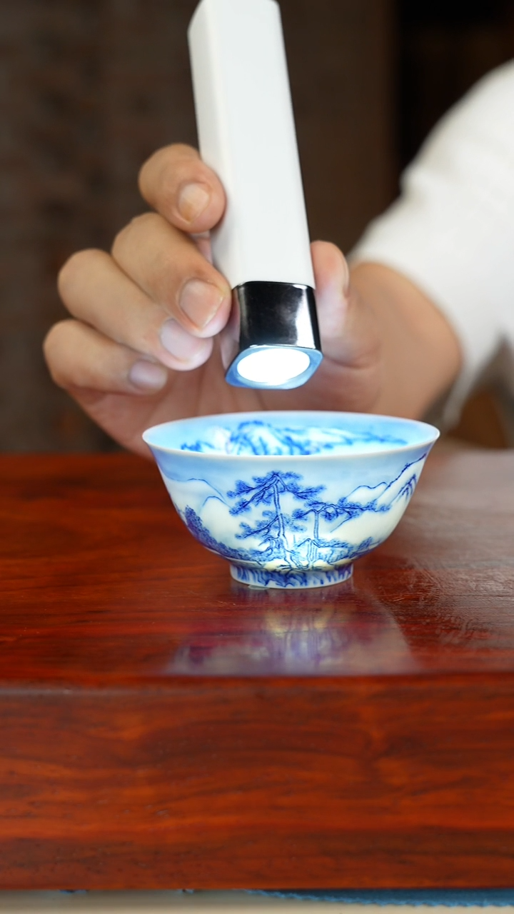 祖传窑续真柴窑精品 雪景新品主人杯