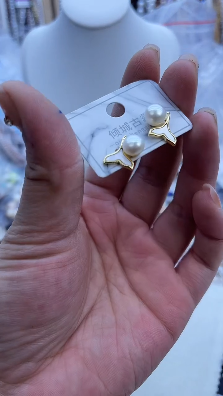 【闪购商品】淡水珍珠耳饰未镶嵌684