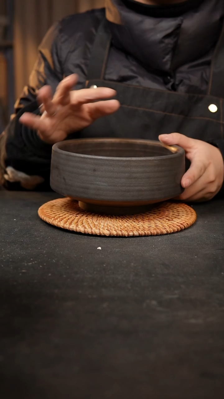 【闪购商品】瓷片泥泥手工花盆口15高9