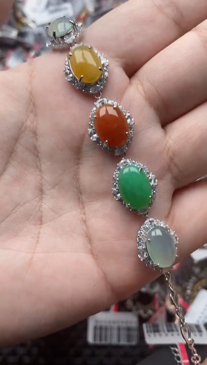 【闪购商品】翡翠戒指银S925镶嵌11111--7