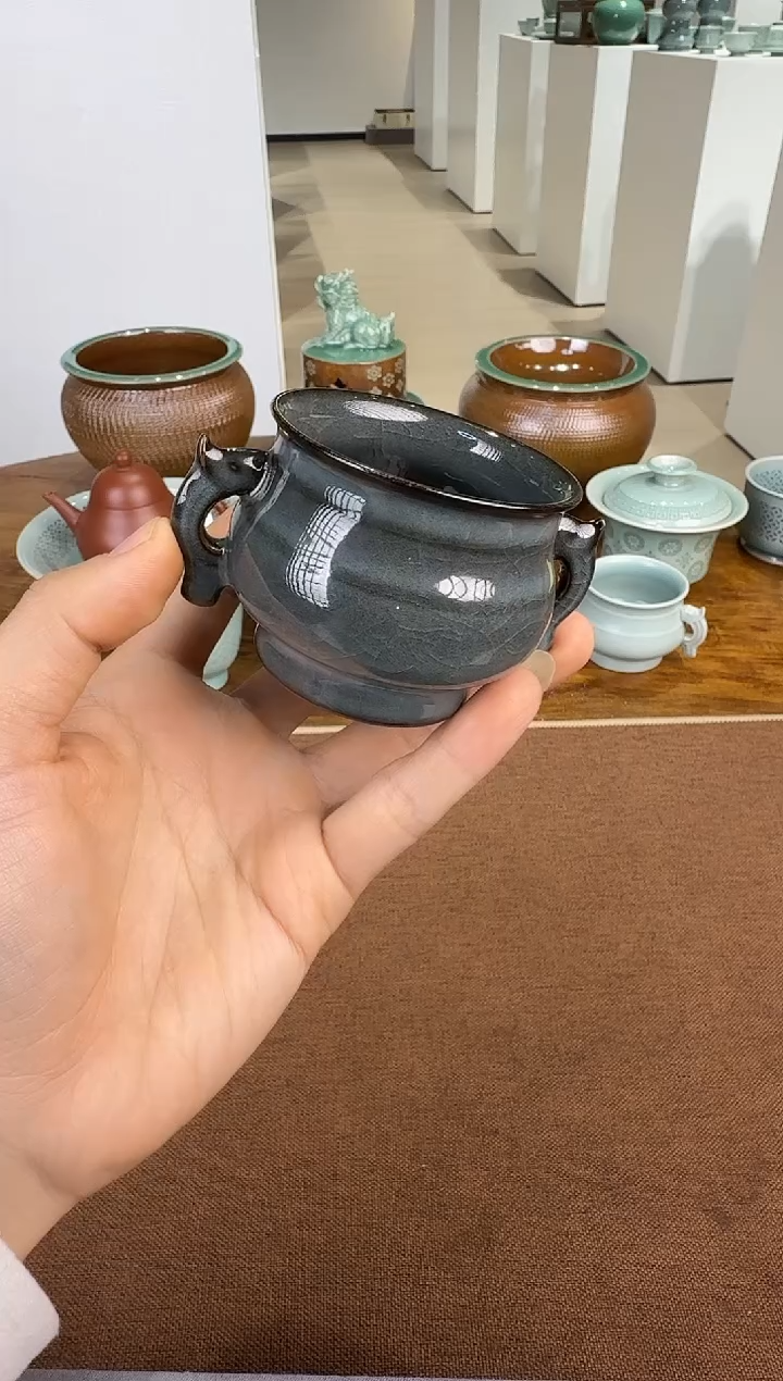 青瓷手工茶器包邮