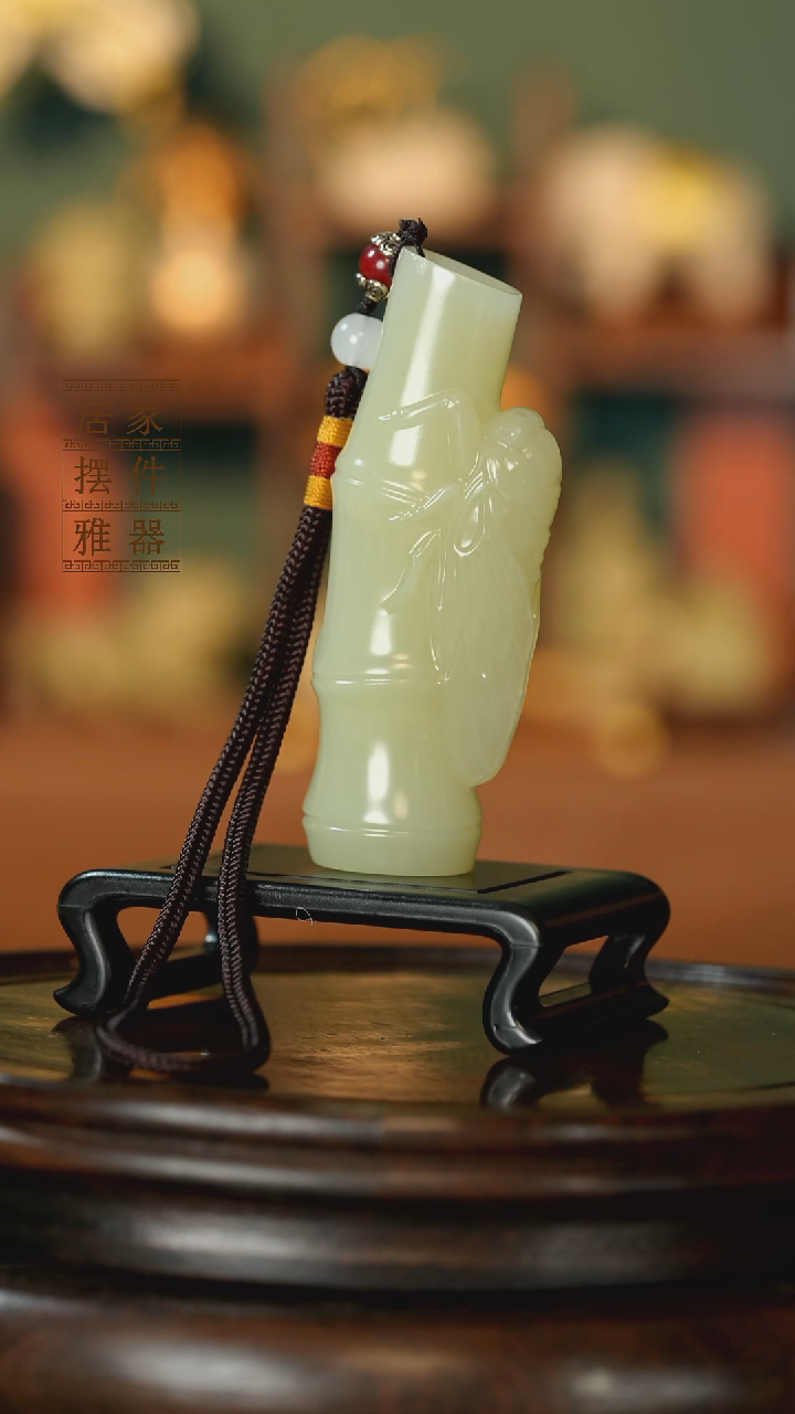 玉《知足常乐》摆件