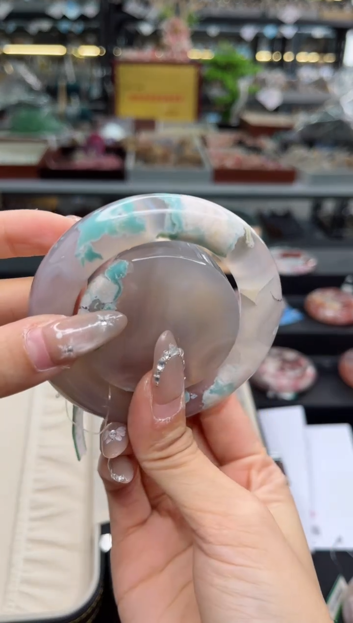 【闪购商品】石英质玉手镯未镶嵌52圈口（赠品镯心）S9360