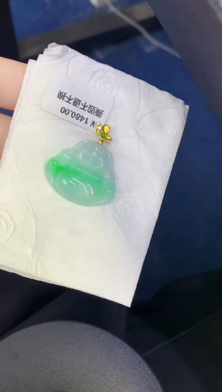 颈饰未镶嵌翡翠缅甸天然翡翠A货