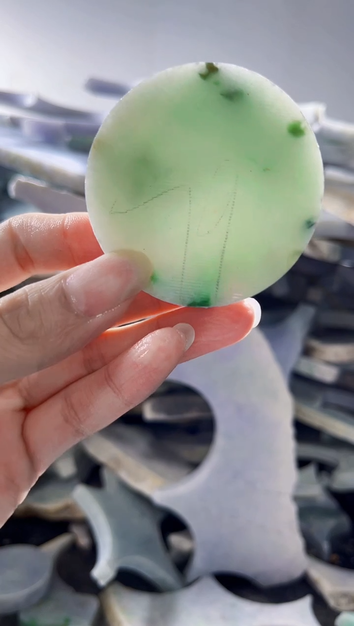 裸石翡翠缅甸翡翠A货陈6536