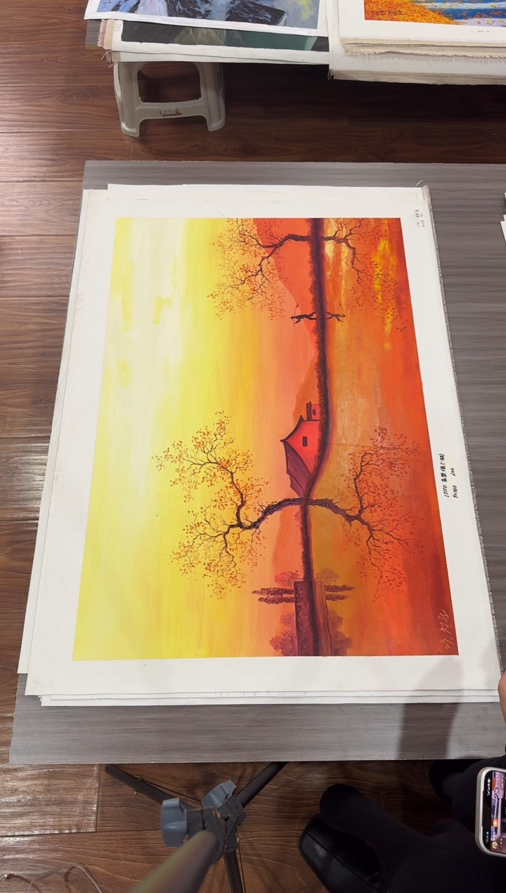 油画【87号】约90*60cm丨朝鲜原创纯手绘孤品油画丨顺丰包邮 