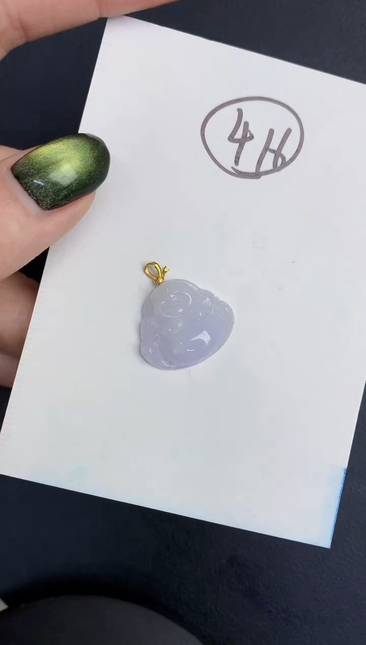 【闪购商品】翡翠颈饰18K金镶嵌000000000