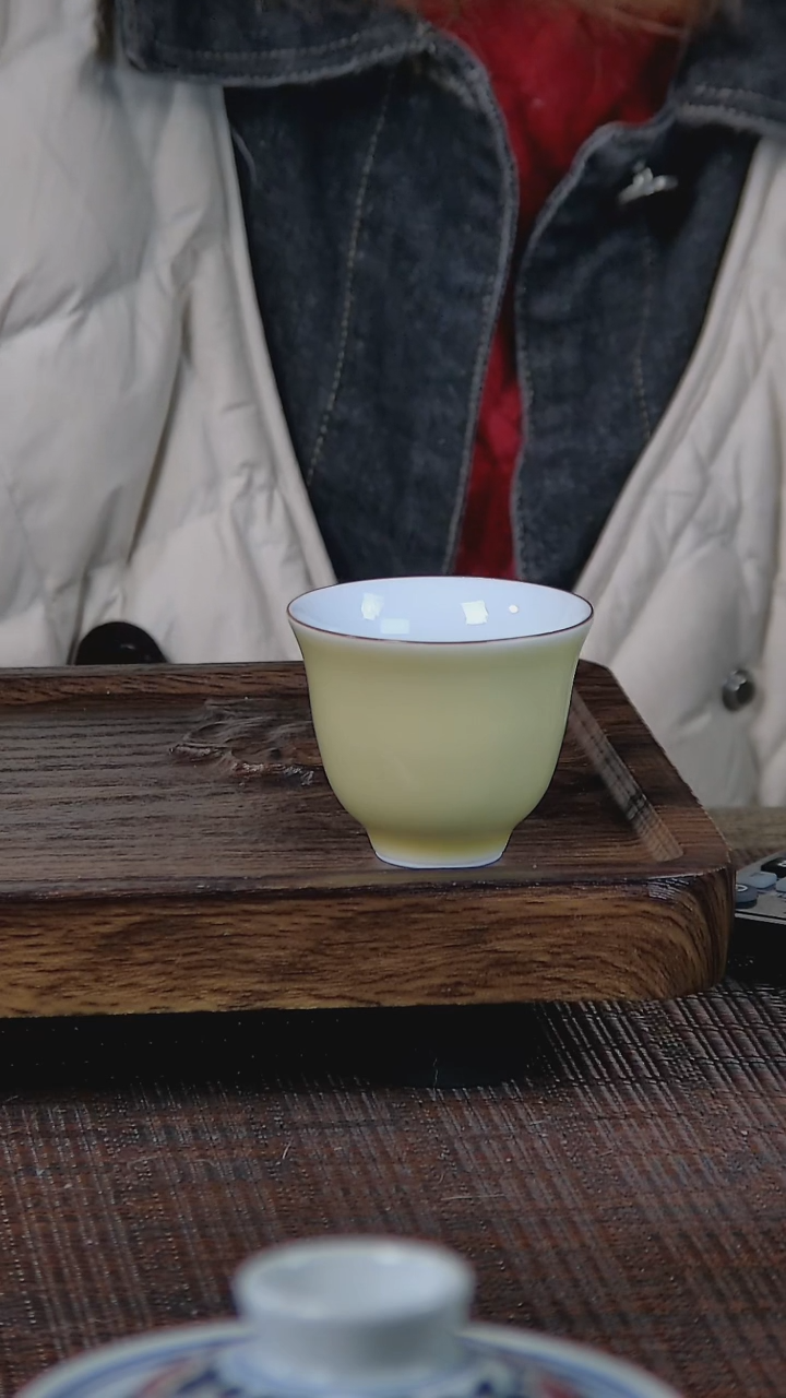 【闪购商品】折葵非器手工手绘黄紫金口杯