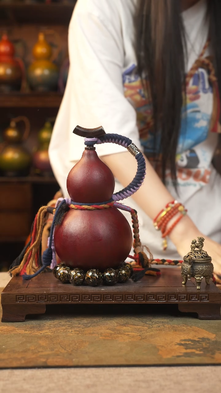 346大漆一物一拍记葫堂出品【不带手串】