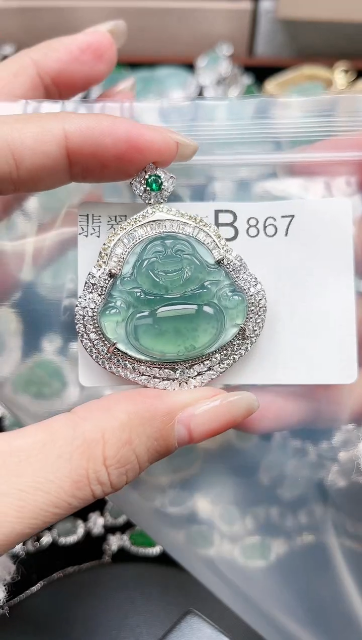 【闪购商品】翡翠颈饰未镶嵌867赠皮绳