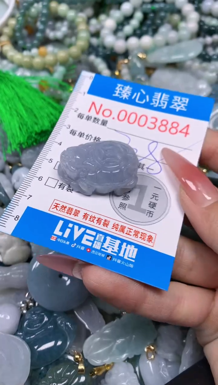 【闪购商品】翡翠颈饰未镶嵌含绳0003884