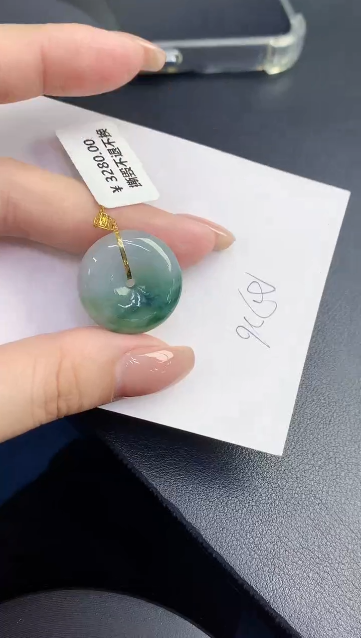 【闪购商品】翡翠颈饰18K金镶嵌0000000000