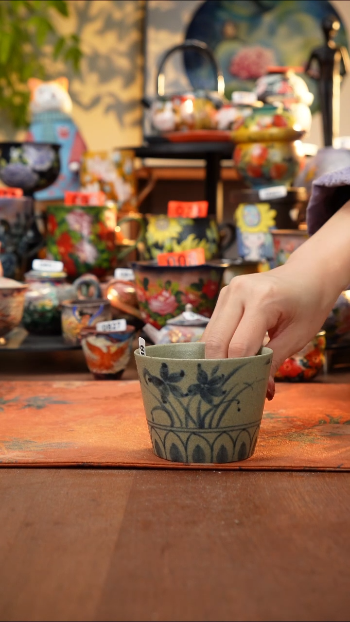 瓷片景德镇手工手绘939