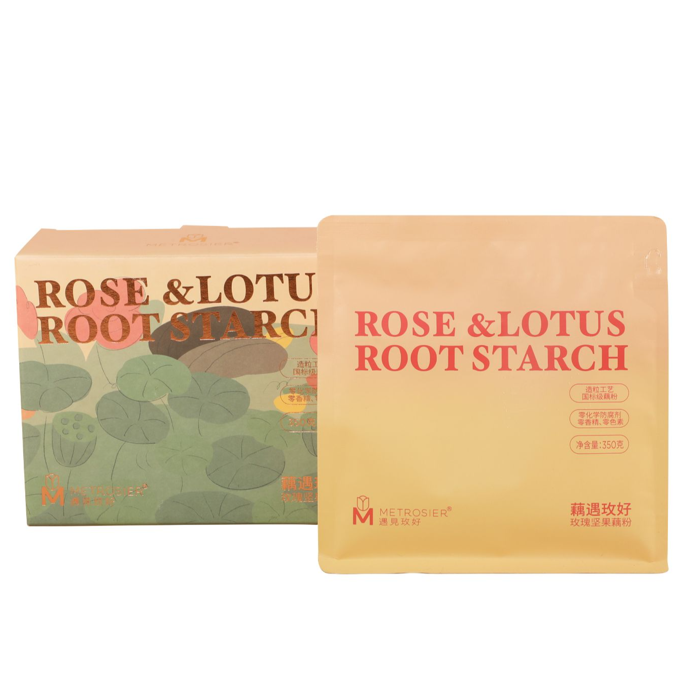 METROSIER/遇见玫好玫瑰坚果藕粉(源燊）