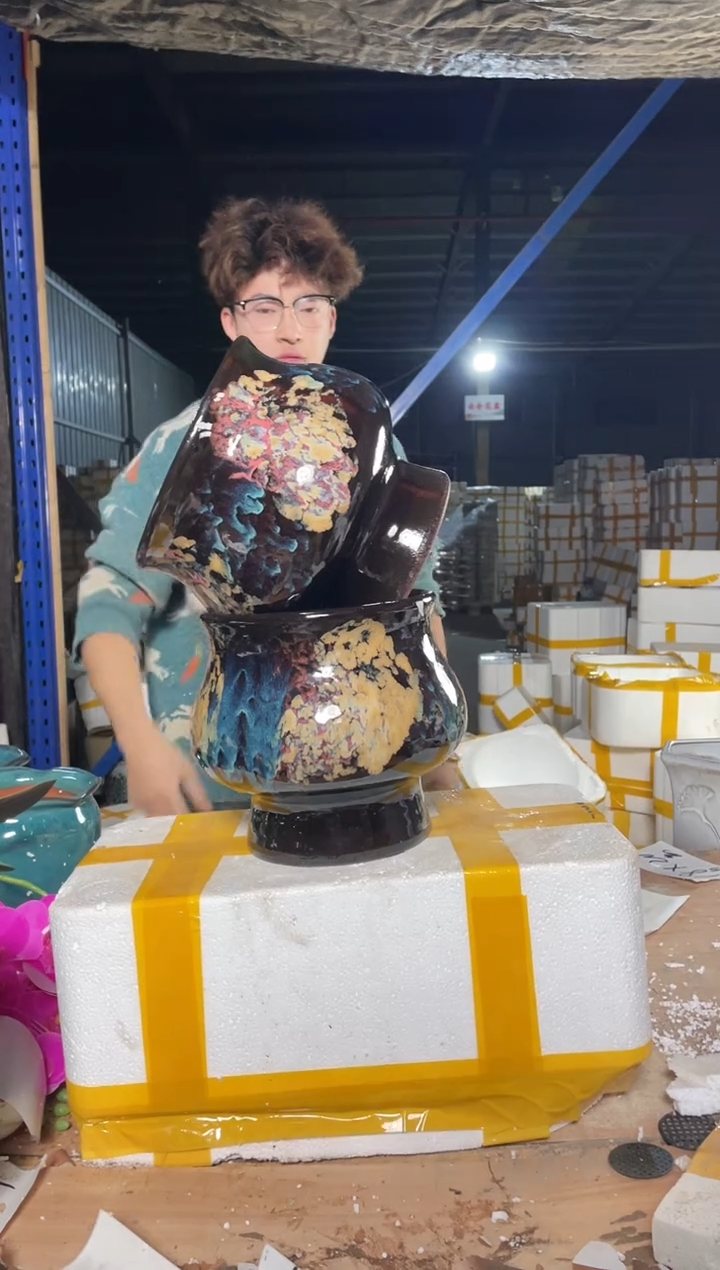 紫砂花盆宜兴紫砂粗陶花盆18-20