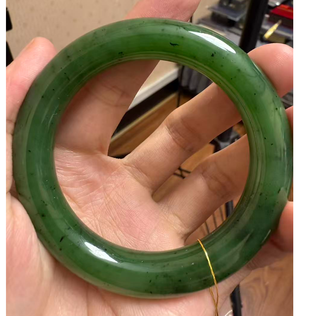 和田玉碧玉手镯 WJS1228-178