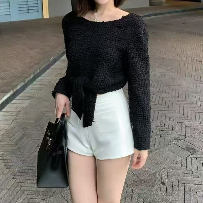 99新 Chanel/香奈儿 36码21C黑色编织上衣