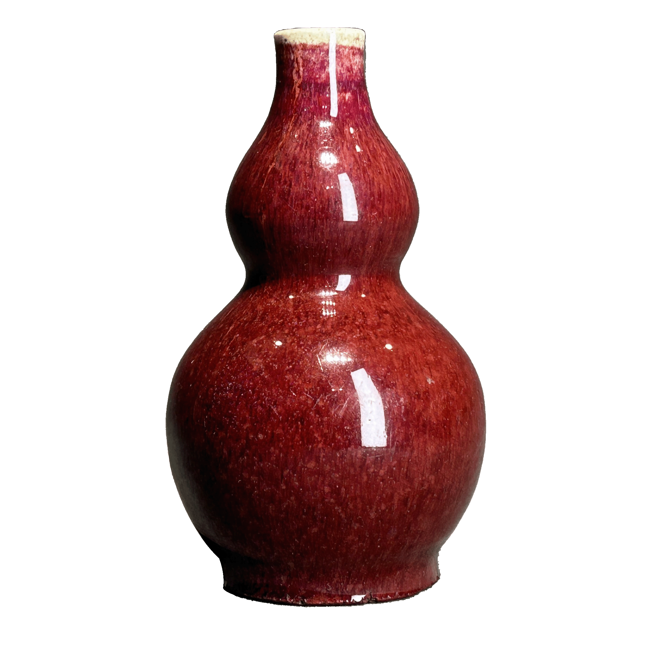 25182901x红釉葫芦瓶