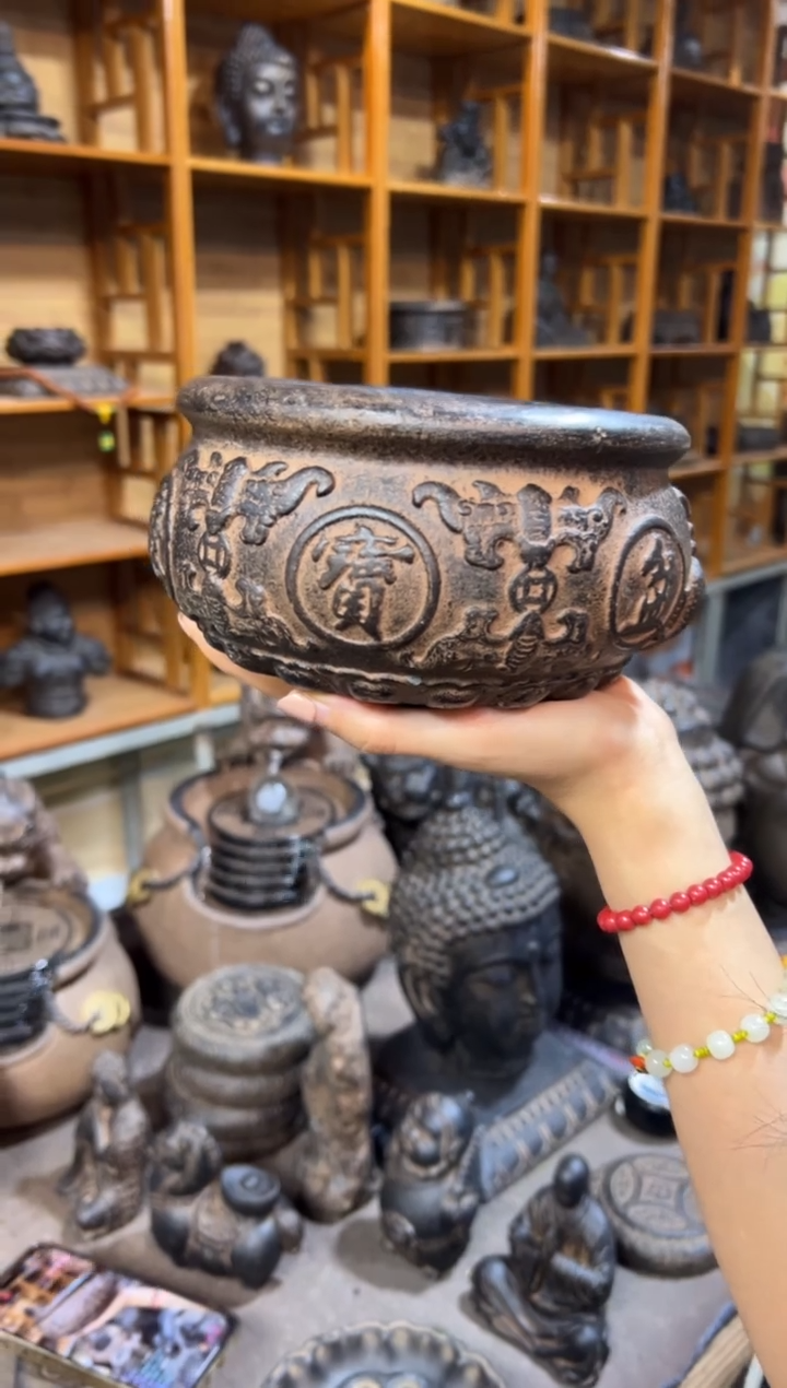 陶土【火山泥】聚宝盆