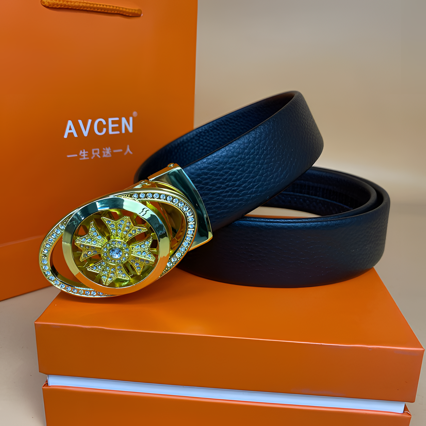 【时来运转】男士腰带商务韩版裤带男真皮牛皮时尚皮带休闲百搭