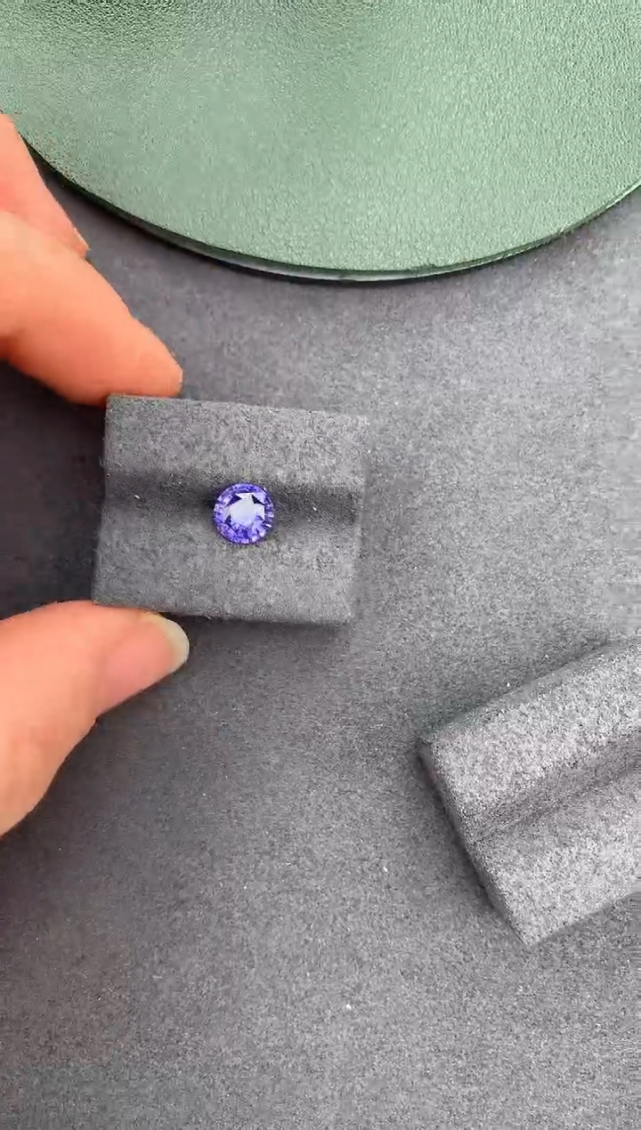【闪购商品】彩色蓝宝石裸石未镶嵌1.5ct无烧紫蓝宝