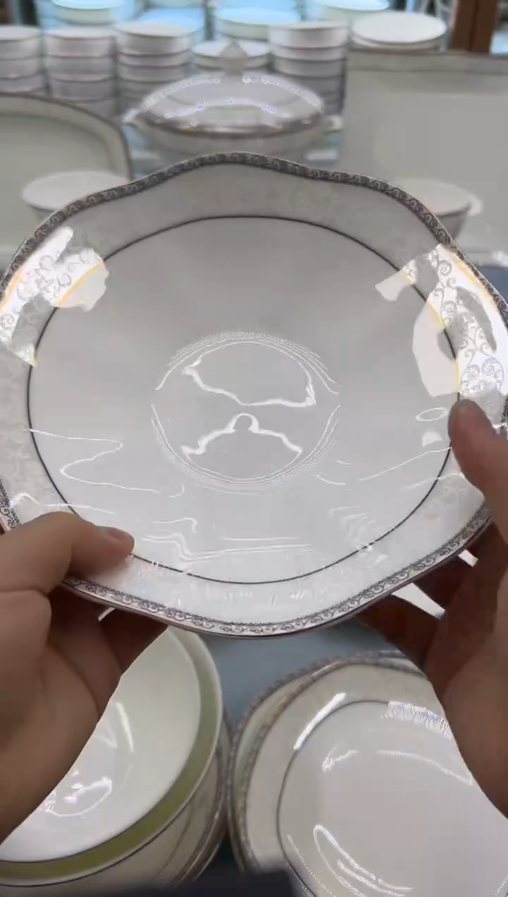 骨瓷玲珑8菊花2个 