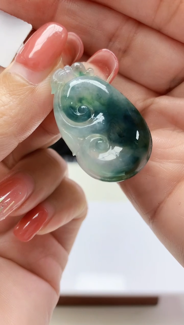 定制翡翠未镶嵌888xm-毛货如意16赠金扣