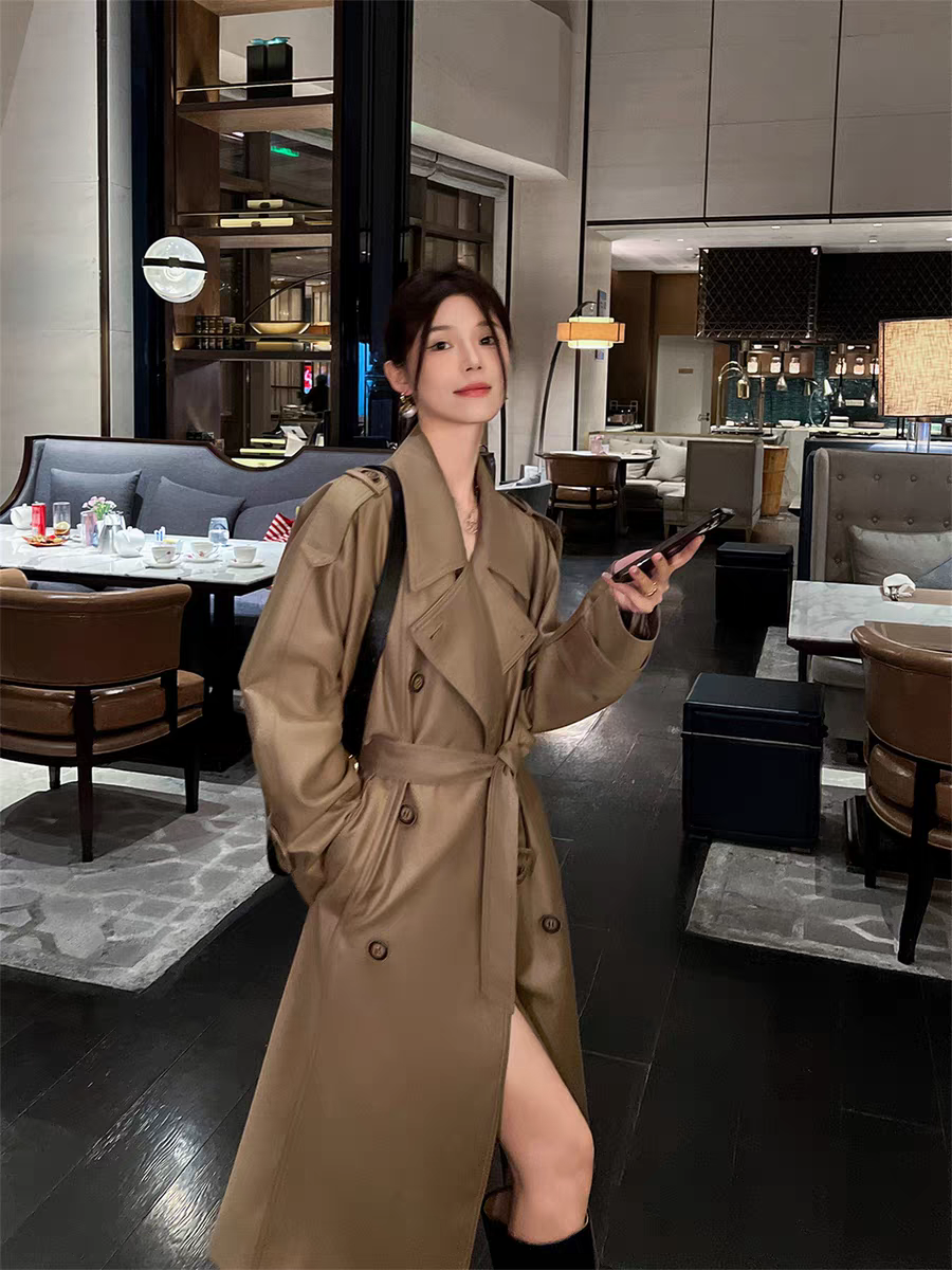 老钱风爆款美拉德风衣正品上档次外套气质时尚显瘦宽松网红款06