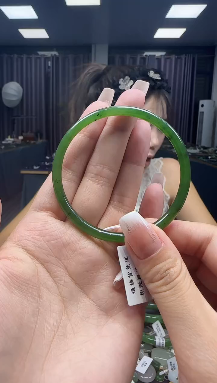 和田玉手镯未镶嵌55-60