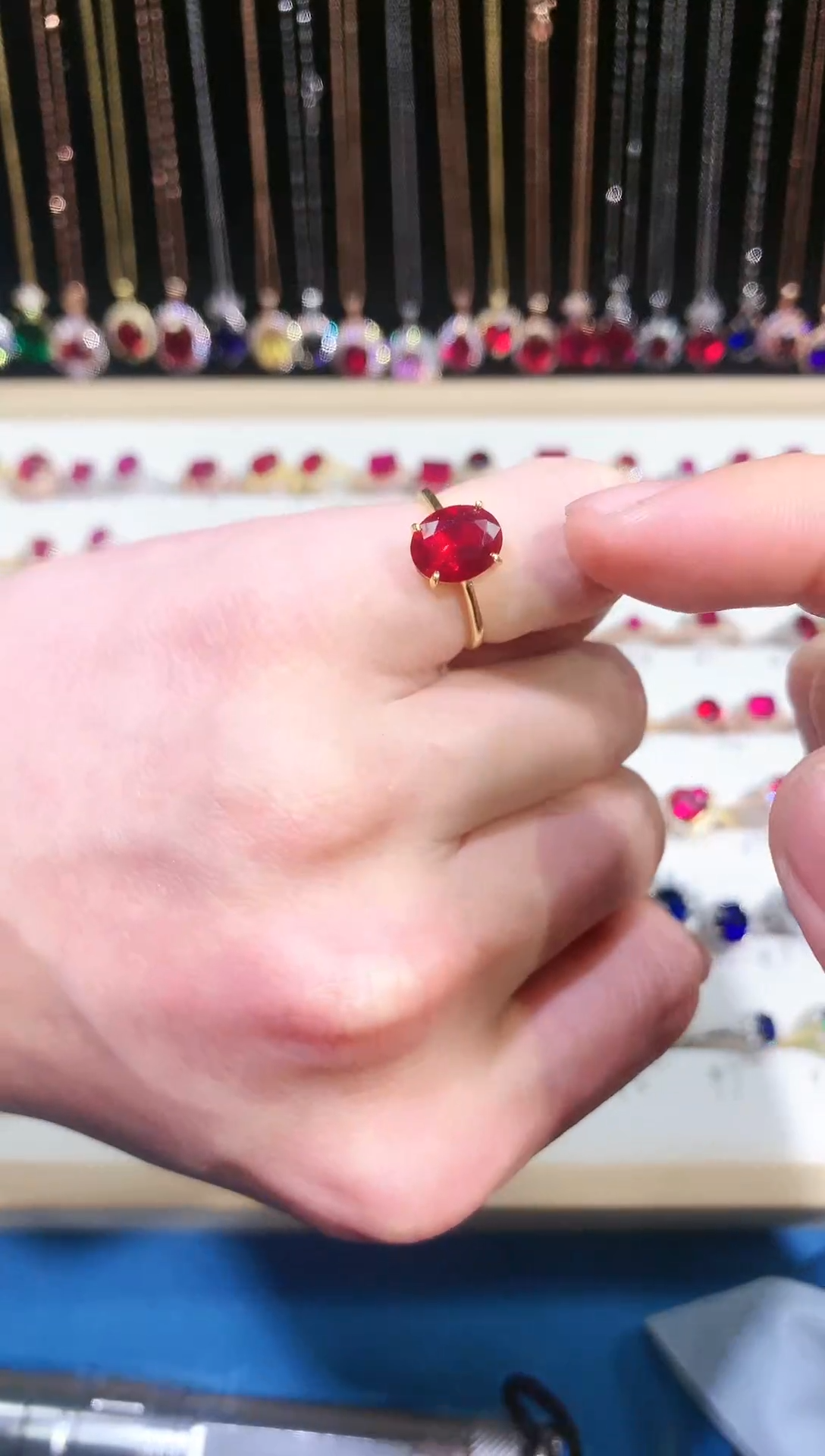 【闪购商品】红宝石戒指银S925镶嵌11111