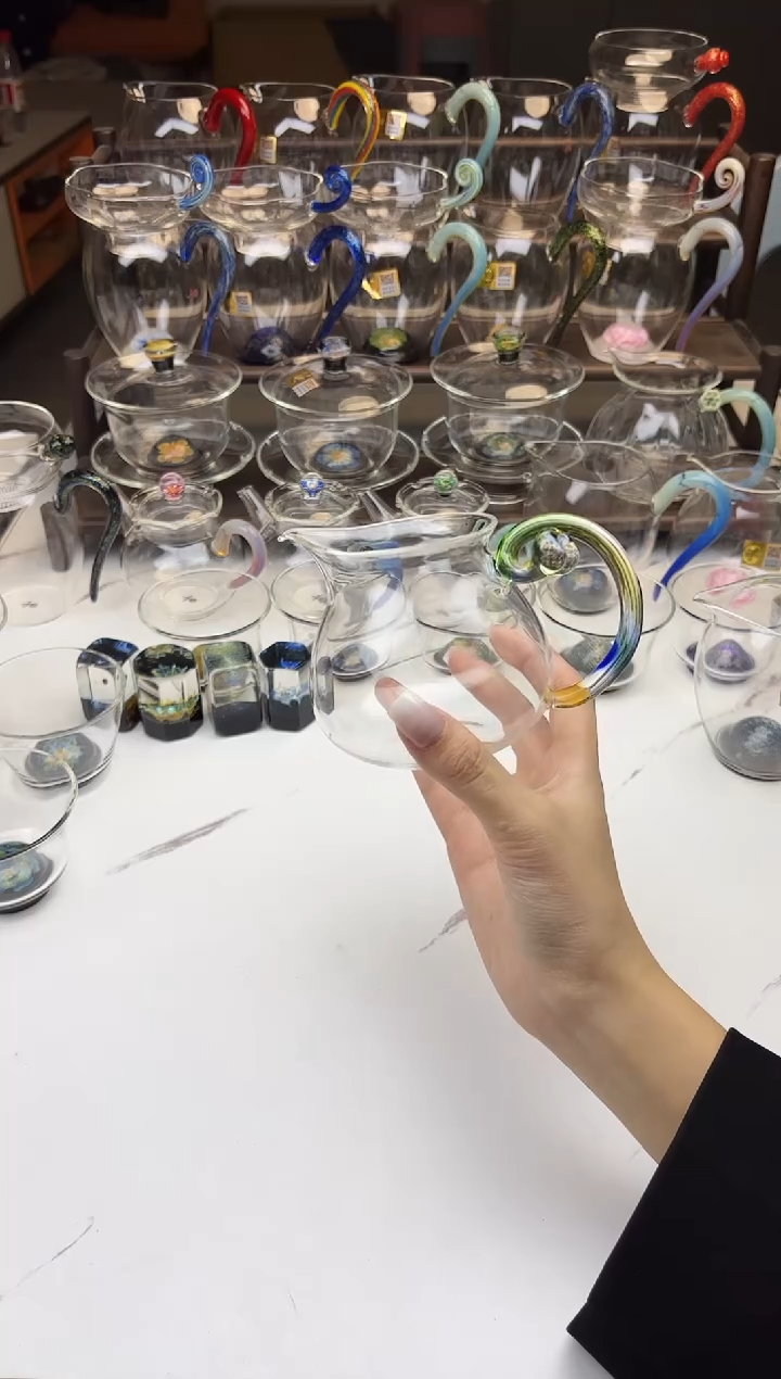 手工艺品玻璃禾器浮莲迷翠普通盒