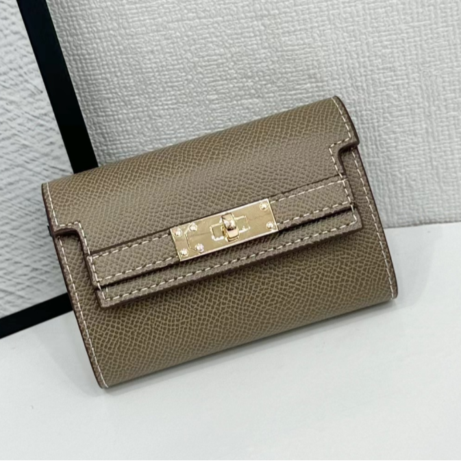 【云云甄选】FES-02卡包-灰色 休闲轻奢百搭皮卡包经典