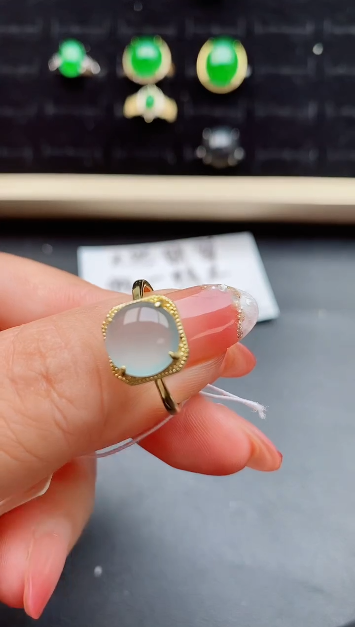 【闪购商品】翡翠戒指银S925镶嵌85800