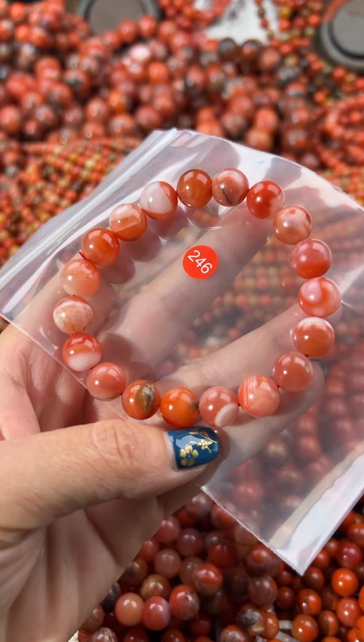 未镶嵌手串南红玛瑙10+