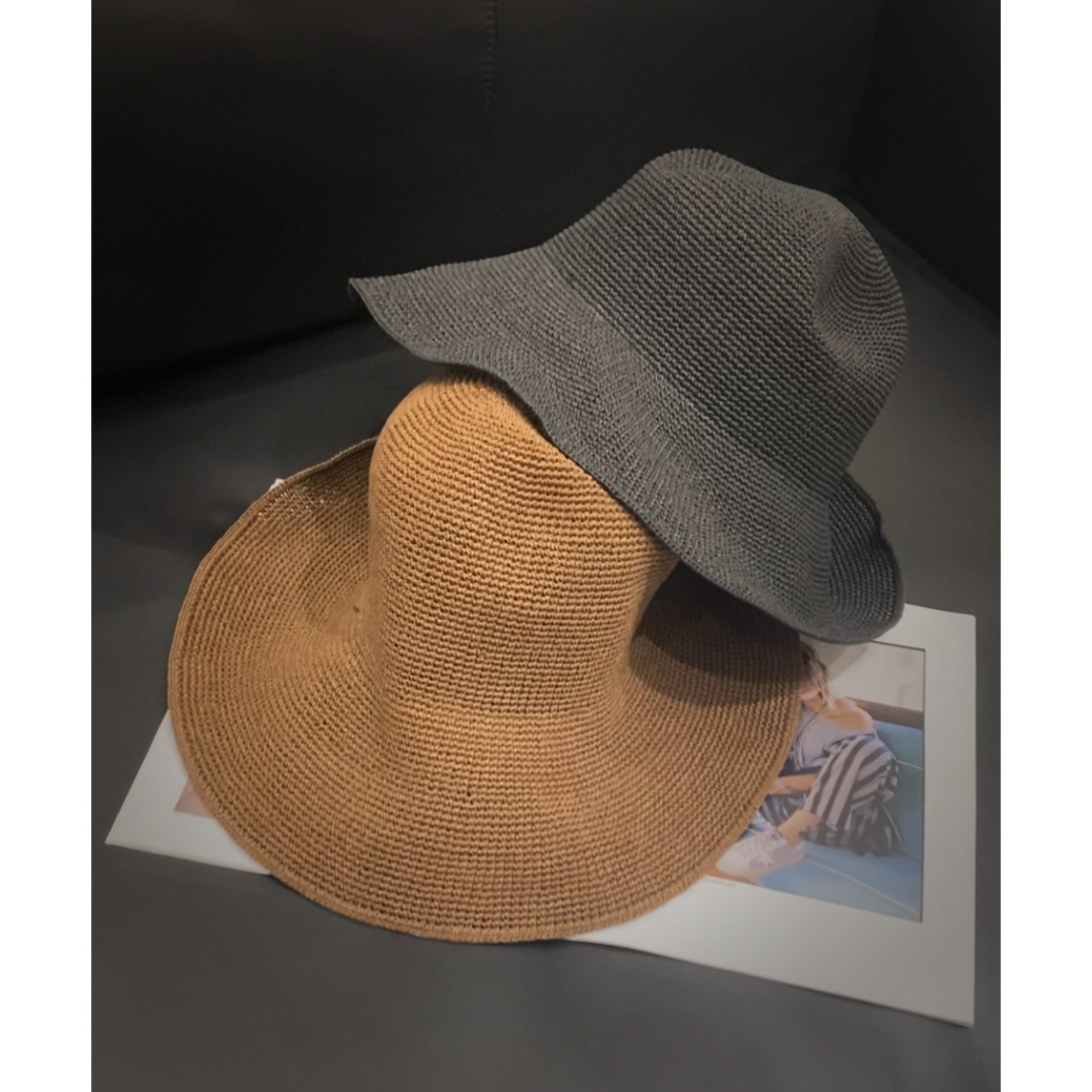 卢尚兰姐自留款编织渔夫帽9999