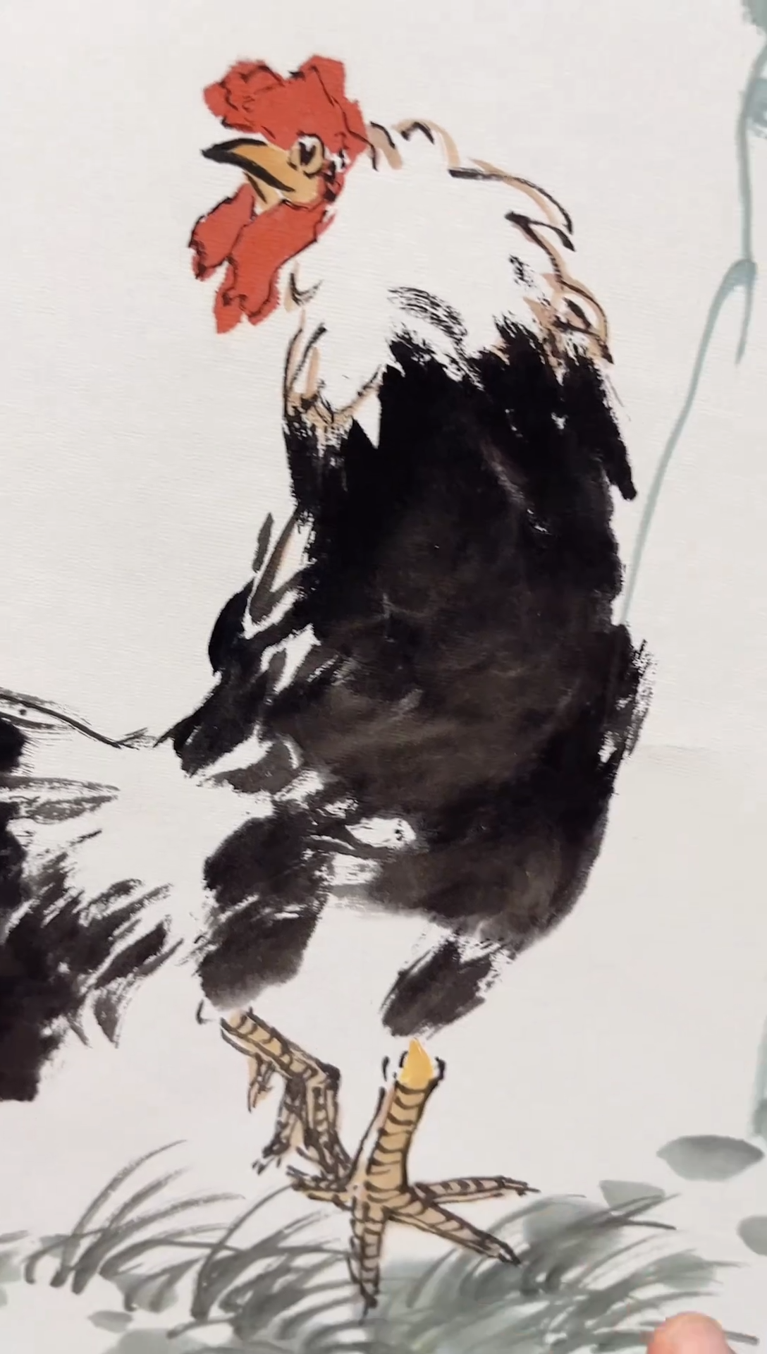 【闪购商品】书法殷晓山 花鸟画芯68*34手工托芯 