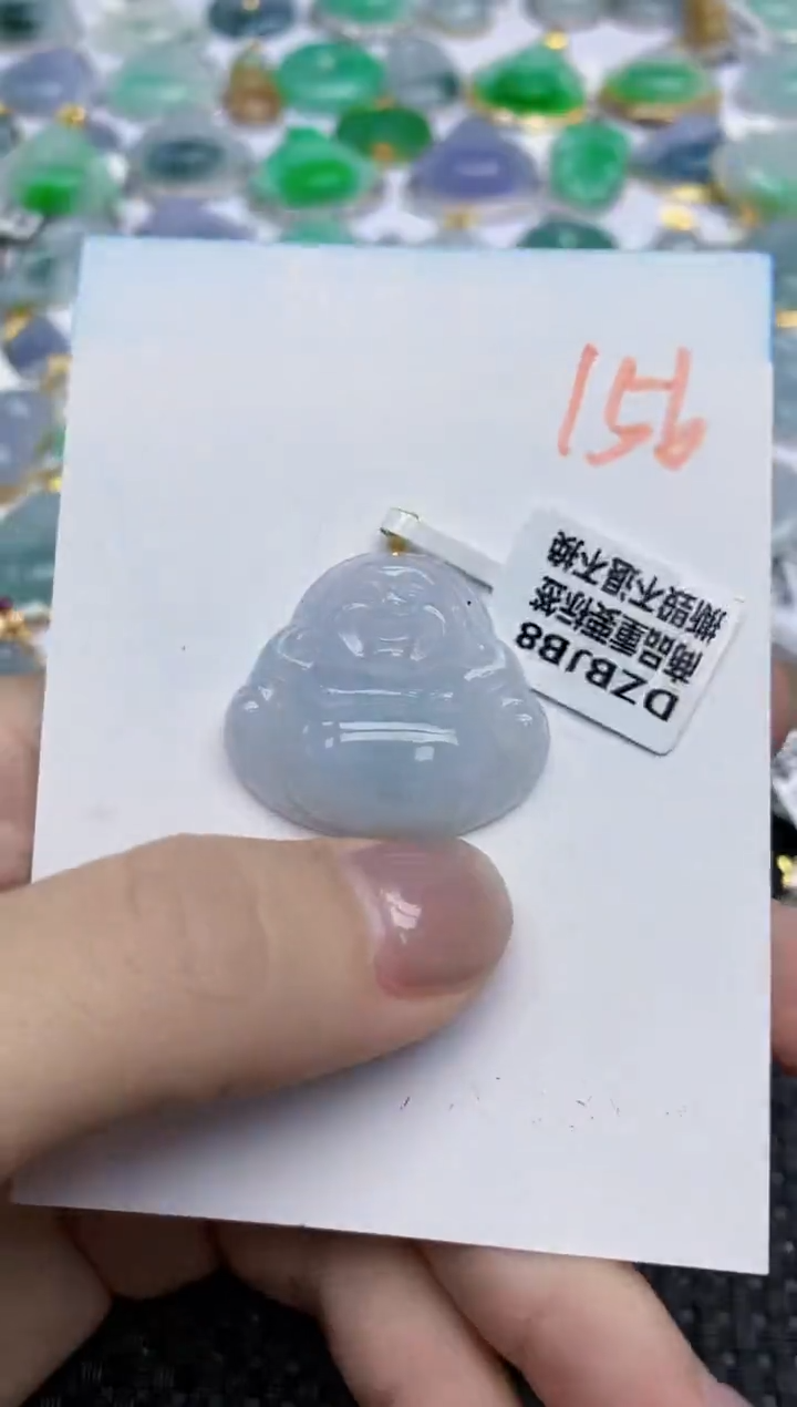 【闪购商品】翡翠颈饰18K金镶嵌天然翡翠A货