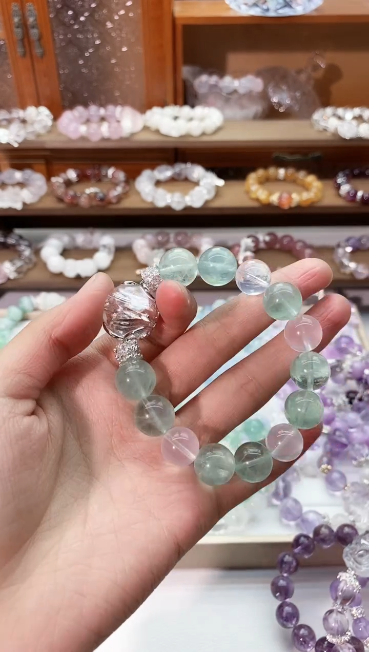 【闪购商品】水晶手串未镶嵌绿萤石手串