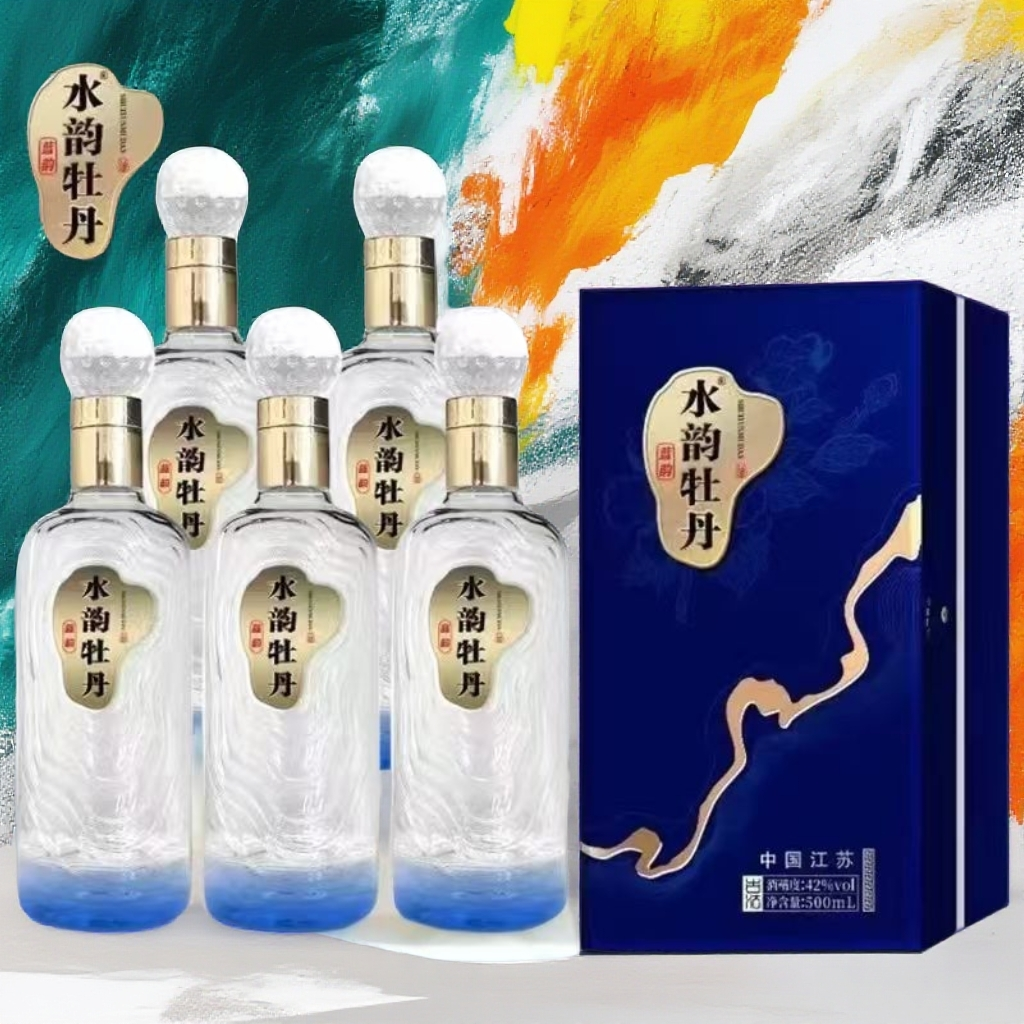 古徐道江苏水韵牡丹（蓝韵） 42度 500ml 国韵好酒 42度