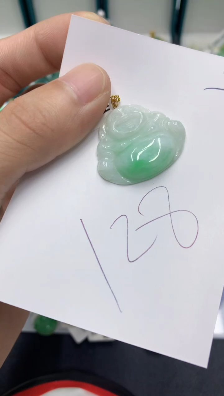 【闪购商品】翡翠颈饰18K金镶嵌翡翠