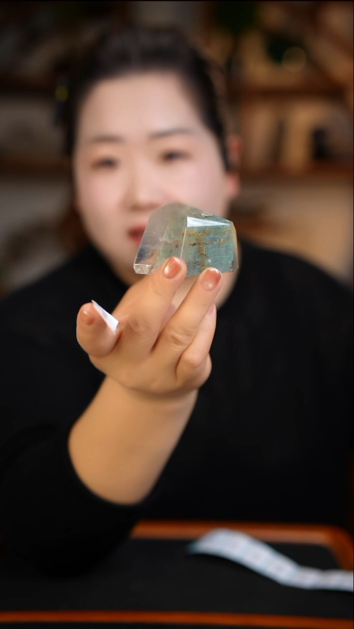 未镶嵌珠宝半成品水晶幽灵随形D68