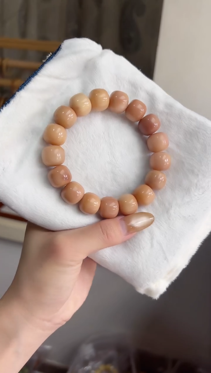 手串菩提根/象牙果沐m14紫美人干磨桶珠13*14mm手串