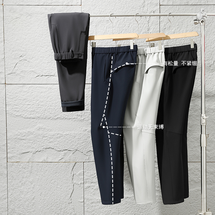 自留推荐！高尔夫系列！男士秋冬户外加绒三防保暖软壳休闲长裤2629