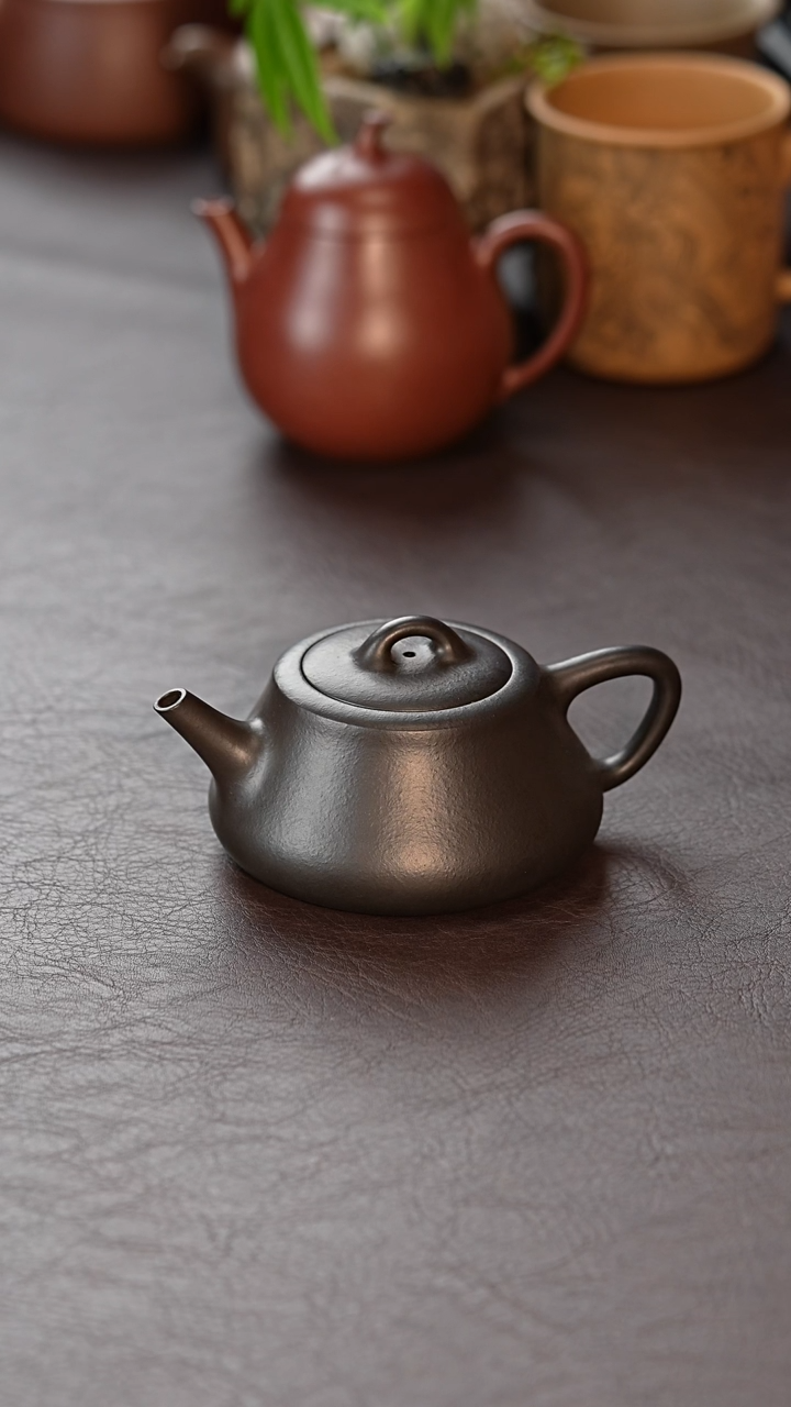 【闪购商品】紫砂壶精工半手——础瓢—还原烧150cc