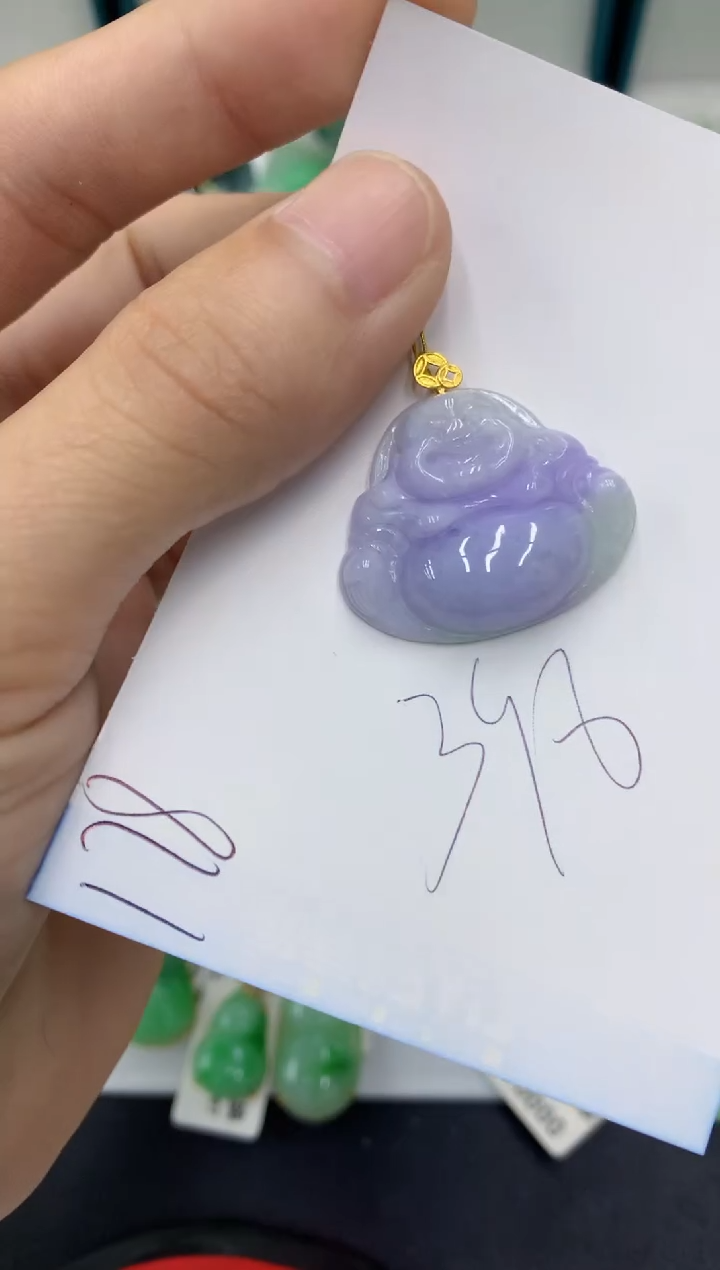 【闪购商品】翡翠颈饰18K金镶嵌翡翠
