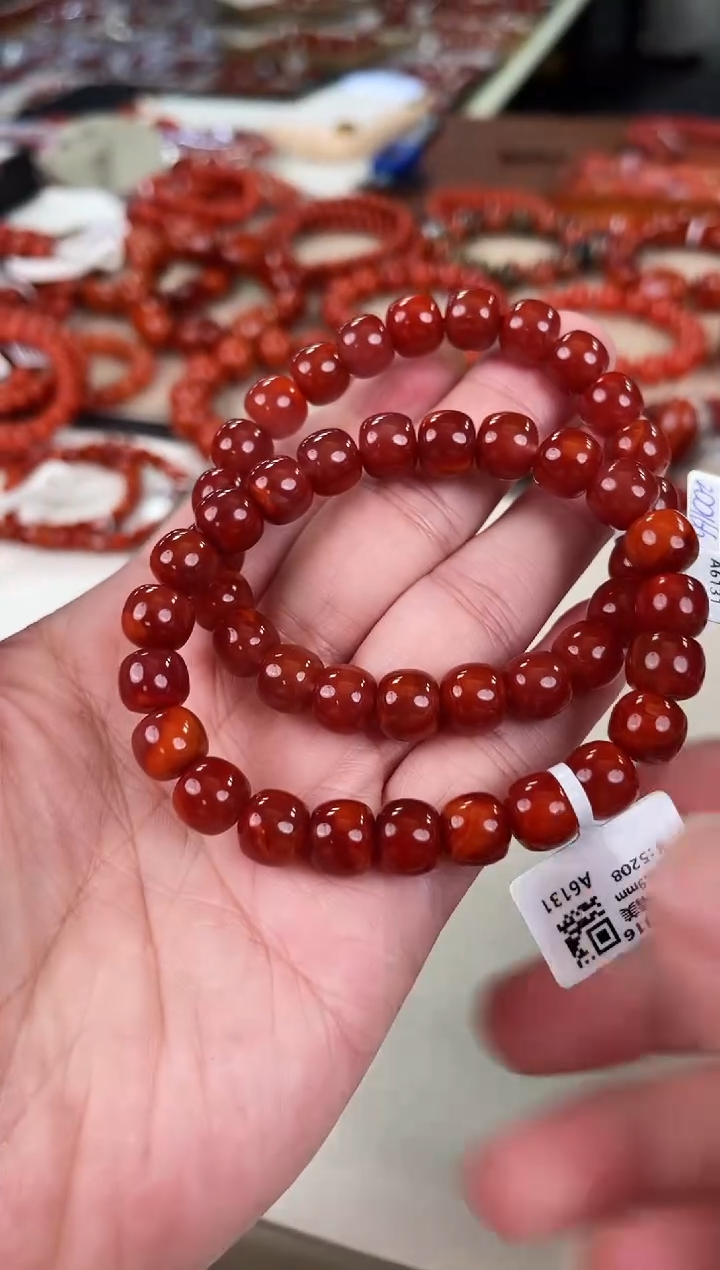 未镶嵌瓦西老型手串9+南红玛瑙（多样式发其一）