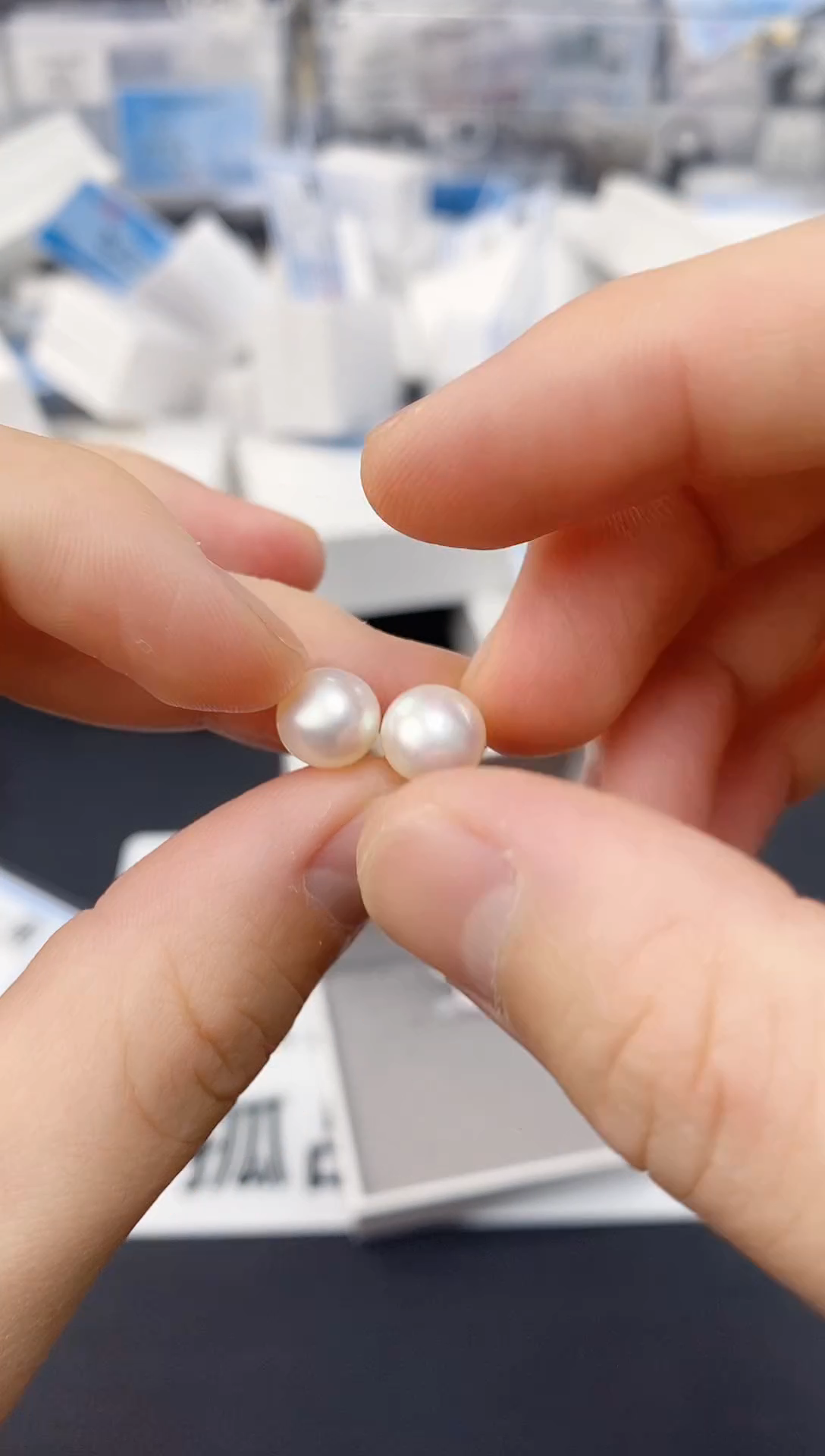 未镶嵌耳饰淡水珍珠ED170