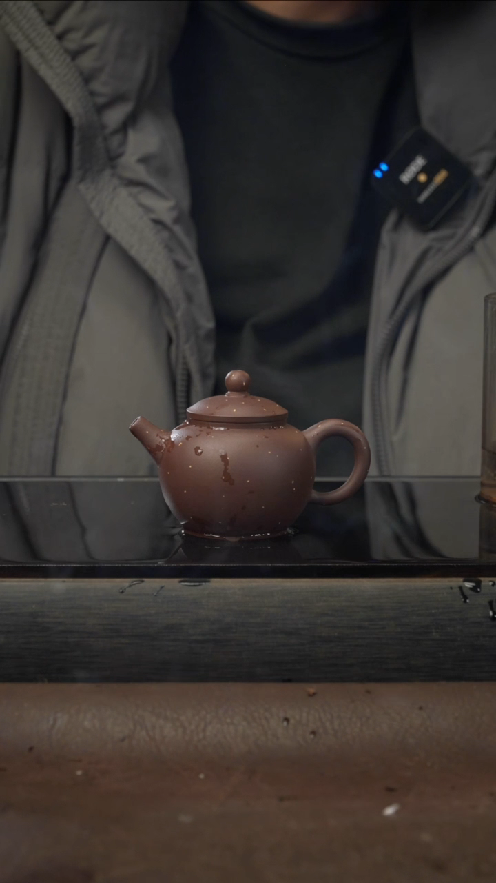 茶壶紫砂?50 巨轮 紫泥铺砂 80cc