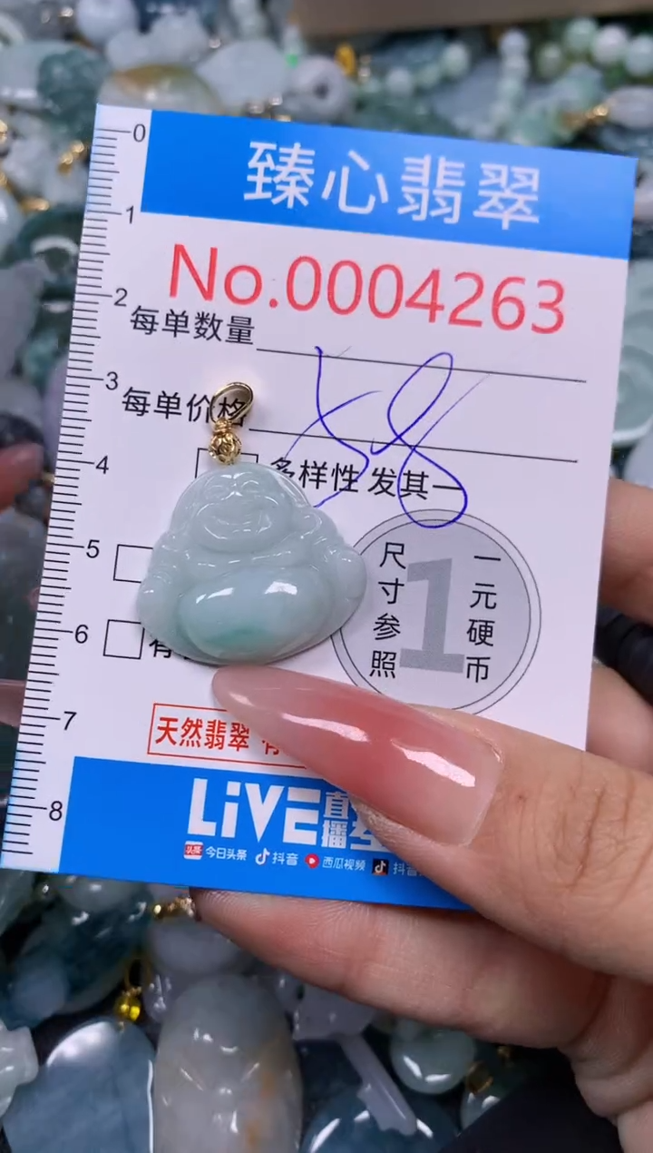 【闪购商品】翡翠颈饰未镶嵌含绳0004263